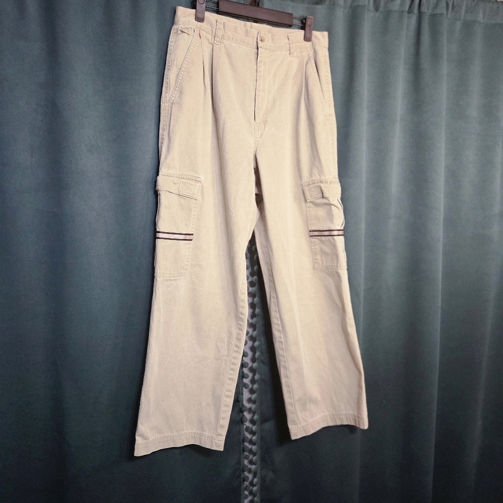 Utility Reflective Stripe Khaki Cargos- 29"-30" Waist